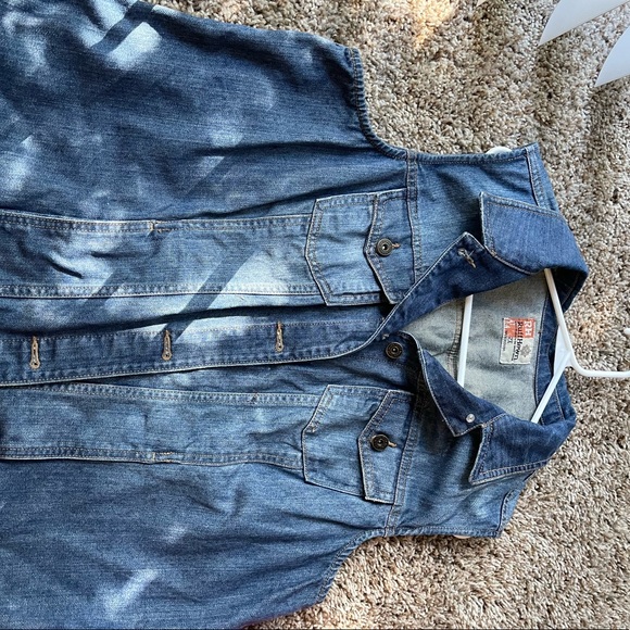 Sleeveless Jean Jacket - Picture 1 of 1
